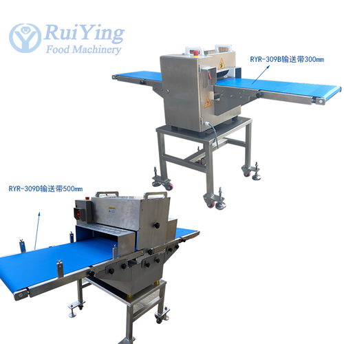 自动红烧切块机309d输送式切五花肉块切腊肉条机厂家九盈机械